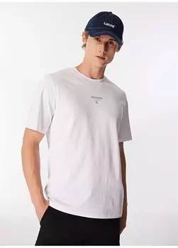 Белая мужская футболка с круглым воротником JCOTYPO TEE SS CREW NECK FST Jack & Jones, белый