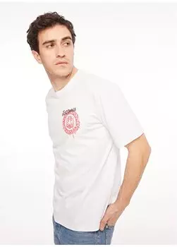 Белая мужская футболка с круглым вырезом 75OAHG03 Just Cavalli, белый