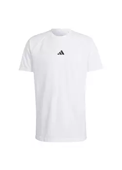Белая мужская футболка с круглым вырезом Adidas
