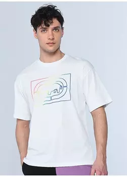 Белая мужская футболка с круглым вырезом и градиентом Ecko Unlimited
