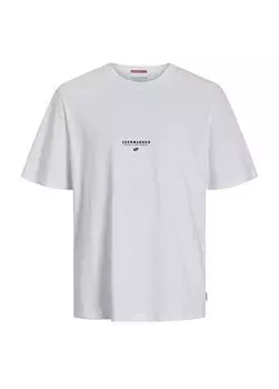 Белая мужская футболка с круглым вырезом JORMARBELLA BACK TEE SS CREW NECK Jack & Jones, белый