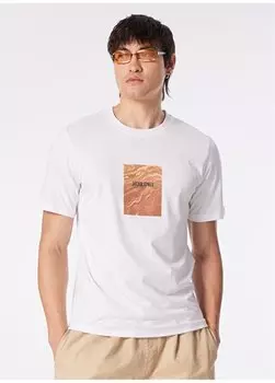 Белая мужская футболка с круглым вырезом JORPAXTON TEE SS CREW NECK EXC Jack & Jones, белый
