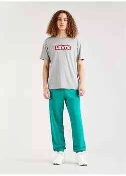 Белая мужская футболка с круглым вырезом Levis