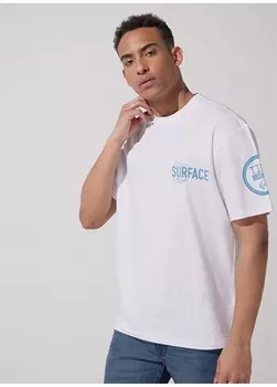 Белая мужская футболка с круглым вырезом Riders By Lee