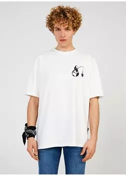 Белая мужская футболка с круглым вырезом с принтом TC9014 The Crow, белый