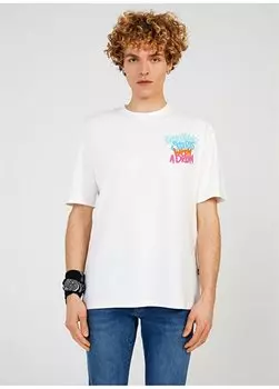 Белая мужская футболка с круглым вырезом с принтом TC 9024 The Crow, белый