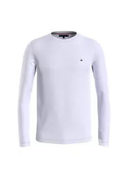 Белая мужская футболка с круглым вырезом Tommy Hilfiger