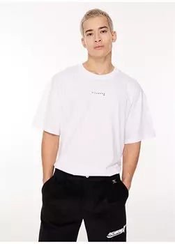 Белая мужская футболка с круглым вырезом UMA23124TS John Richmond, белый