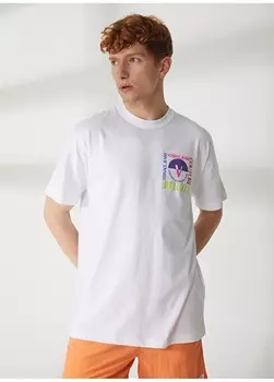 Белая мужская футболка с круглым вырезом Versace Jeans Couture