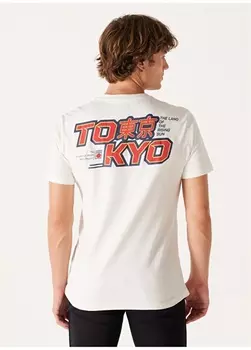 Белая мужская футболка с круглым вырезом Wrangler