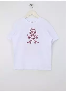 Белая мужская футболка с принтом MINIONS ФУТБОЛКА С ПРИНТОМ Белая Mavi, белый