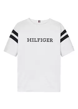 Белая мужская футболка с принтом MONOTYPE VARSITY TEE S/S Tommy Hilfiger, белый