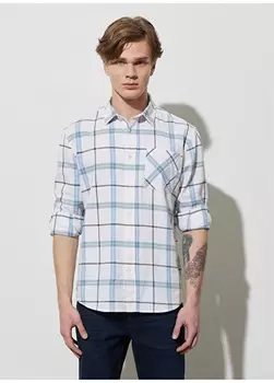 Белая мужская рубашка оверсайз Wrangler