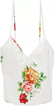 Белая объемная большая сумка с короткими ручками Touch Touch We11done