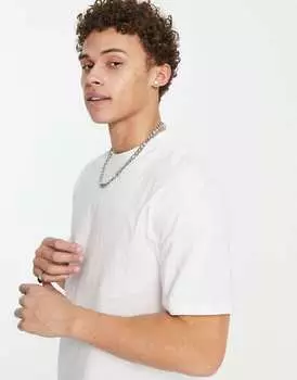 Белая объемная футболка-тяжеловес Only & Sons