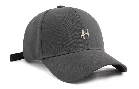 Белая объемная кепка унисекс BAIJUAN, Серый