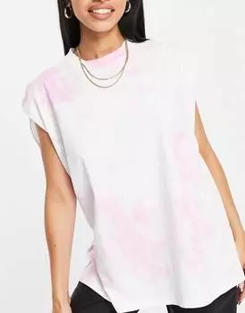 Белая объемная майка с графичным принтом и принтом ASOS DESIGN ASOS DESIGN