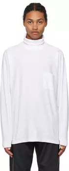 Белая объемная водолазка Nanamica