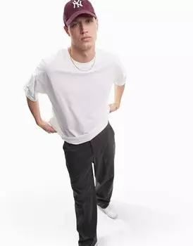 Белая оверсайз-футболка с круглым вырезом ASOS DESIGN