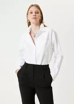 Белая оксфордская рубашка-бойфренд Beymen