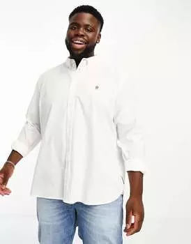 Белая оксфордская рубашка с длинными рукавами French Connection Plus