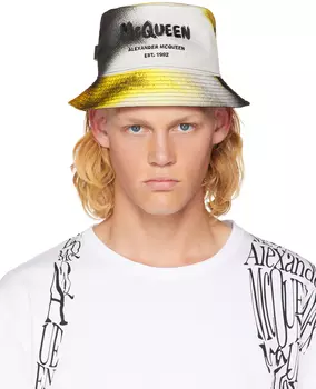Белая панама Силуэт Alexander McQueen