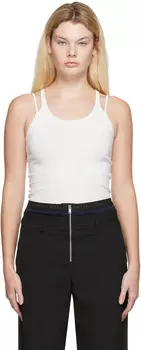 Белая плотная майка Dion Lee