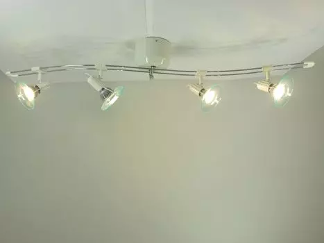 Белая потолочная арка 4 пламени со вставками из акрилового стекла точечный светильник Dapo Leuchten, белый