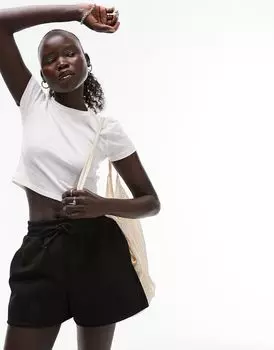 Белая повседневная футболка Topshop