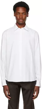 Белая повседневная рубашка Sunspel