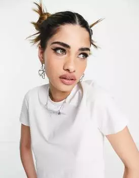 Футболка приталенная ASOS, белый
