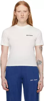 Белая приталенная футболка Palm Angels