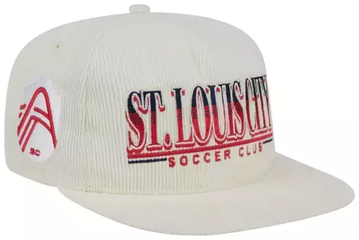 Белая регулируемая кепка для гольфиста New Era для взрослых Сент-Луис Сити 2024 с веревкой