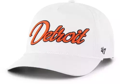 Белая регулируемая кепка с навесным устройством для взрослые Detroit Tigers '47