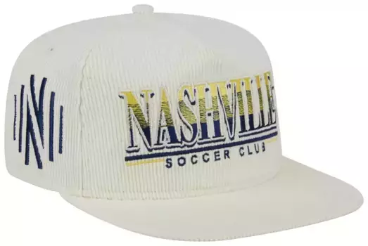 Белая регулируемая шапка для гольфиста New Era Adult Nashville SC 2024 с веревкой