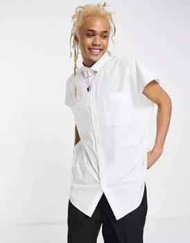 Белая рубашка без рукавов экстремального размера ASOS DESIGN