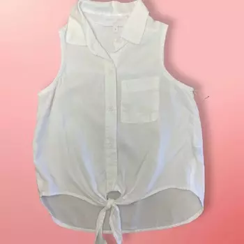 Белая рубашка без рукавов без рукавов Tween Bella Dahl, белый