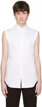 Белая рубашка без рукавов Ferragamo