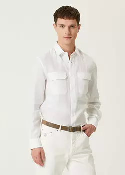 Белая рубашка Brunello Cucinelli