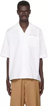 Белая рубашка для боулинга Marni