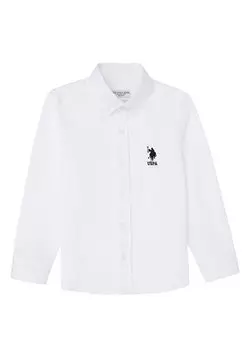 Белая рубашка для мальчика GOXKIDS024Y U.S. Polo Assn., белый