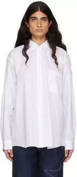 Белая рубашка из хлопкового поплина Comme des Garons Shirt
