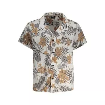 Белая рубашка из полиэстера Hugo Boss