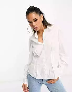 Белая рубашка из поплина на заказ French Connection Rhodes