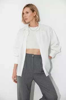 Белая рубашка из поплина SS23G4739BE Sherin