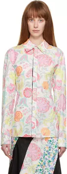 Белая рубашка-корсет с выворотом Marine Serre