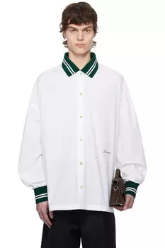 Белая рубашка La Croisire «The Baseball» с длинным рукавом JACQUEMUS