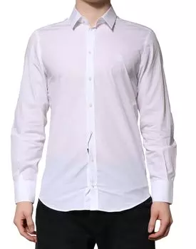 Белая рубашка MARTINI с длинными рукавами для мужчин Dolce & Gabbana, White