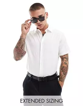 Белая рубашка обычного кроя ASOS DESIGN =