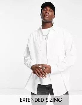 Белая рубашка оверсайз ASOS DESIGN